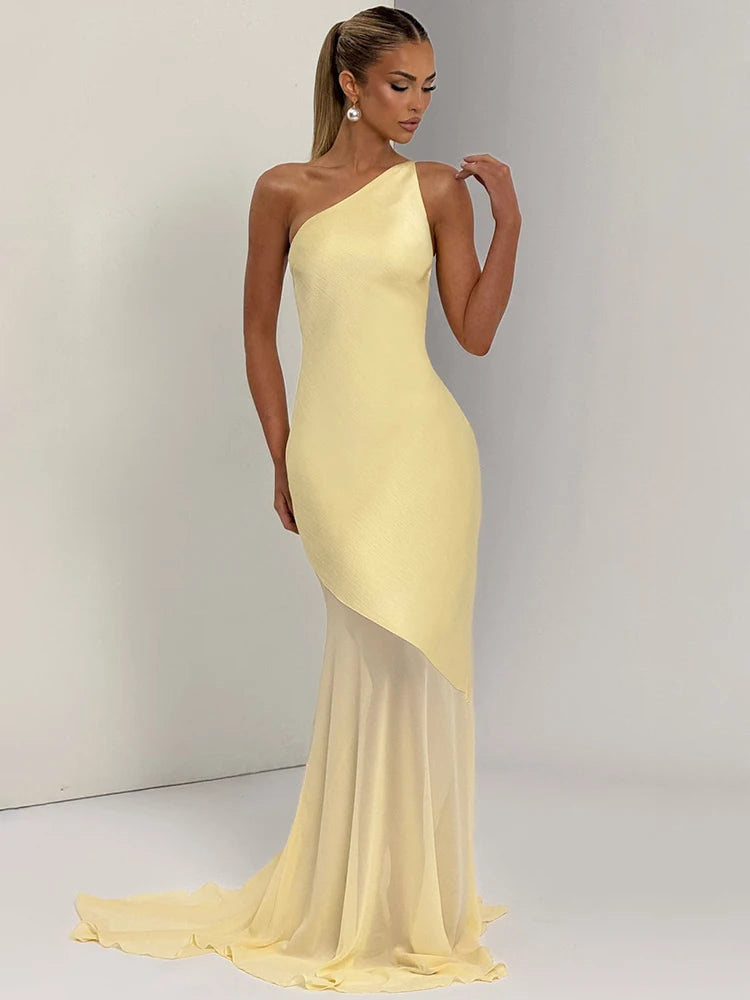 Mozision One Shoulder Backless