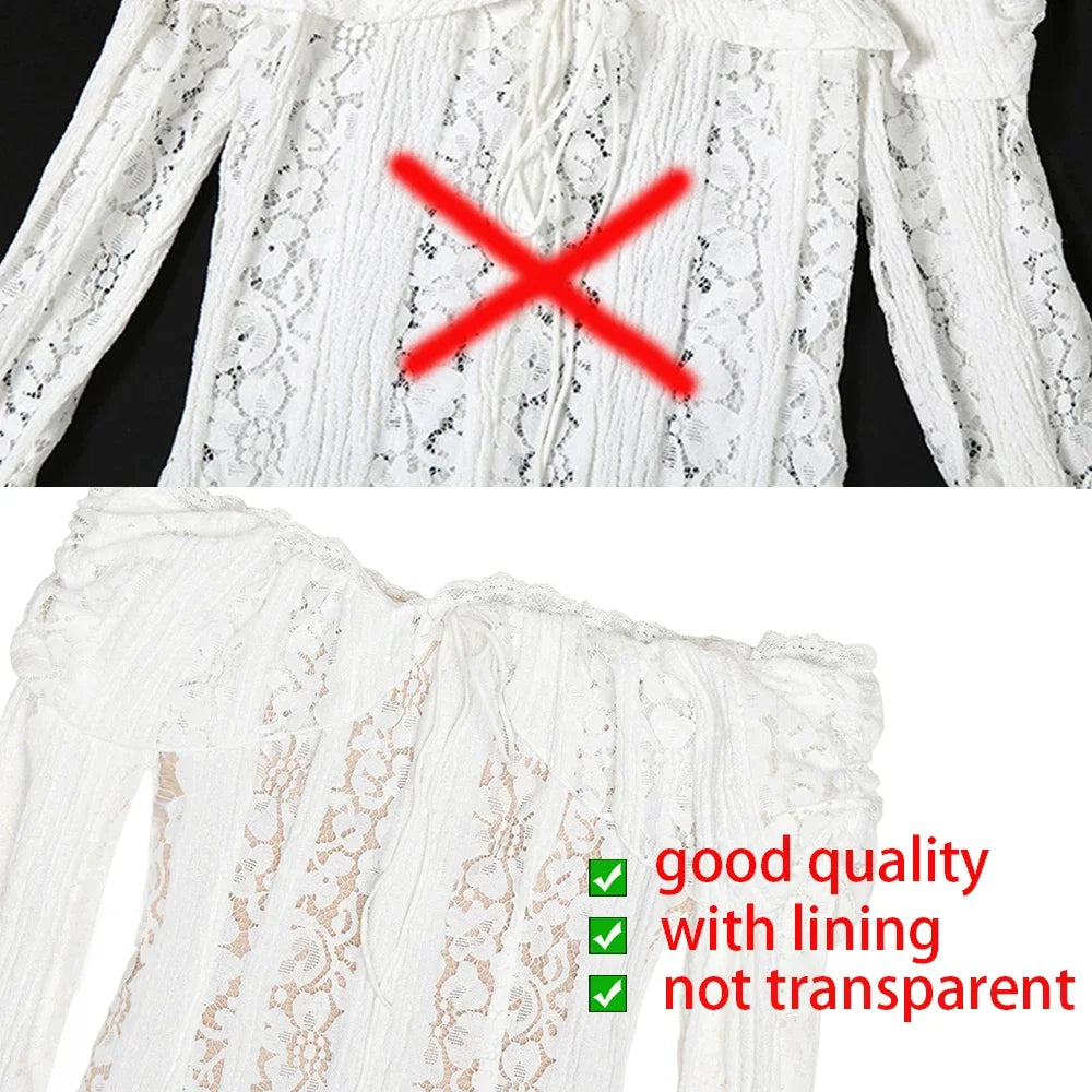 Suninheart White Off The Shoulder Autumn