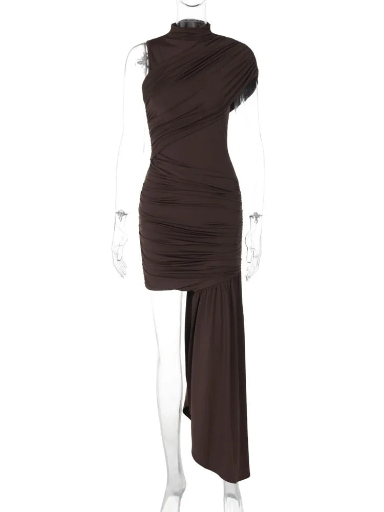 Mozision Irregular Draped Ruched