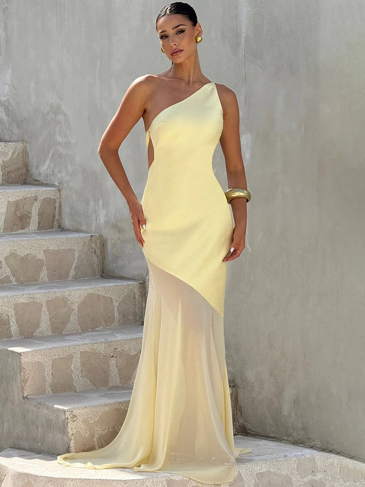 Mozision One Shoulder Backless
