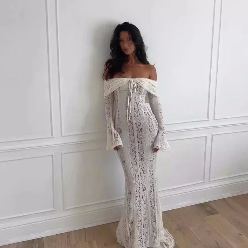 Suninheart White Off The Shoulder Autumn